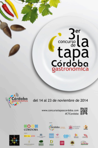 Cartel Tercer Concurso de la tapa Córdoba Gastronómica