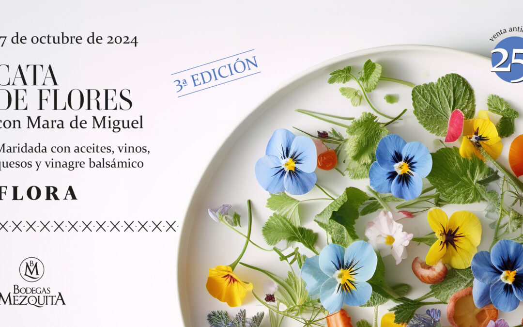 Cata de flores maridadas con Mara de Miguel (3ª Edición)